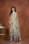 Olive Green Color Chudidar Kali