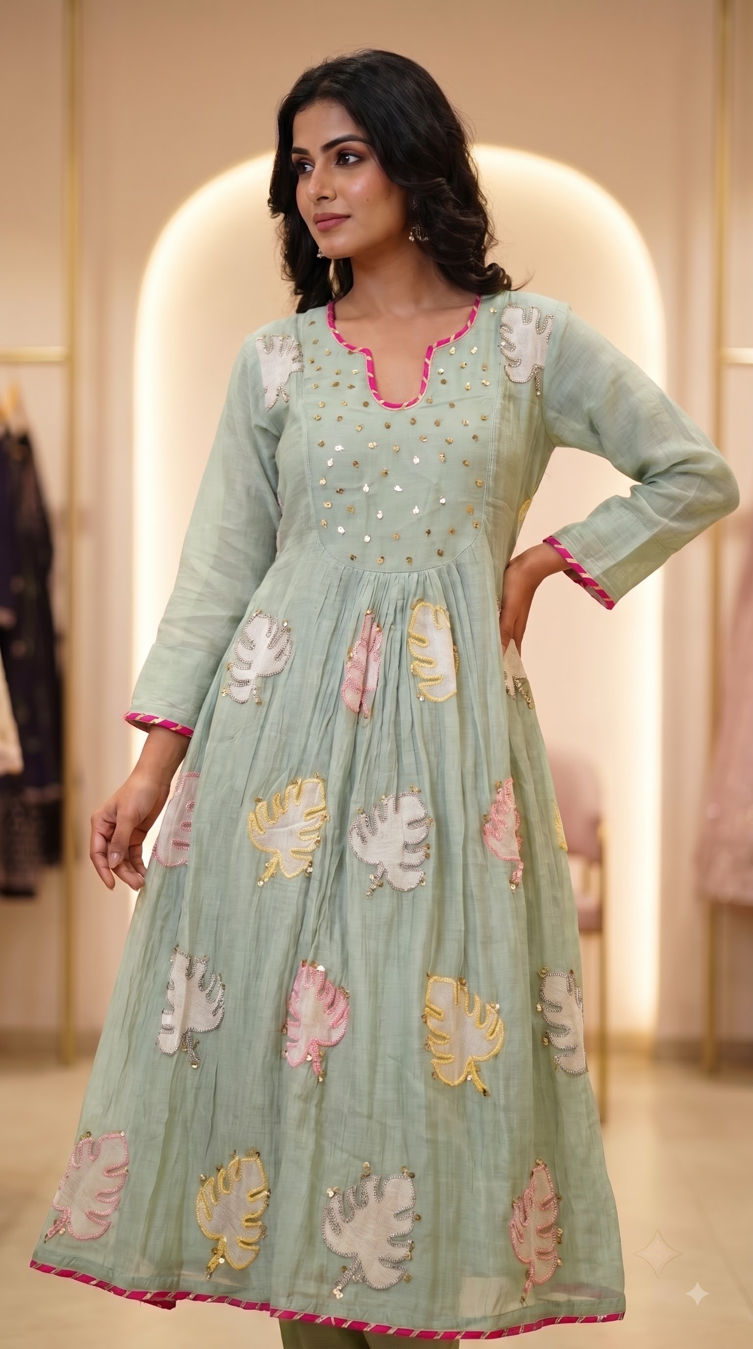 Matka Chanderi kurti