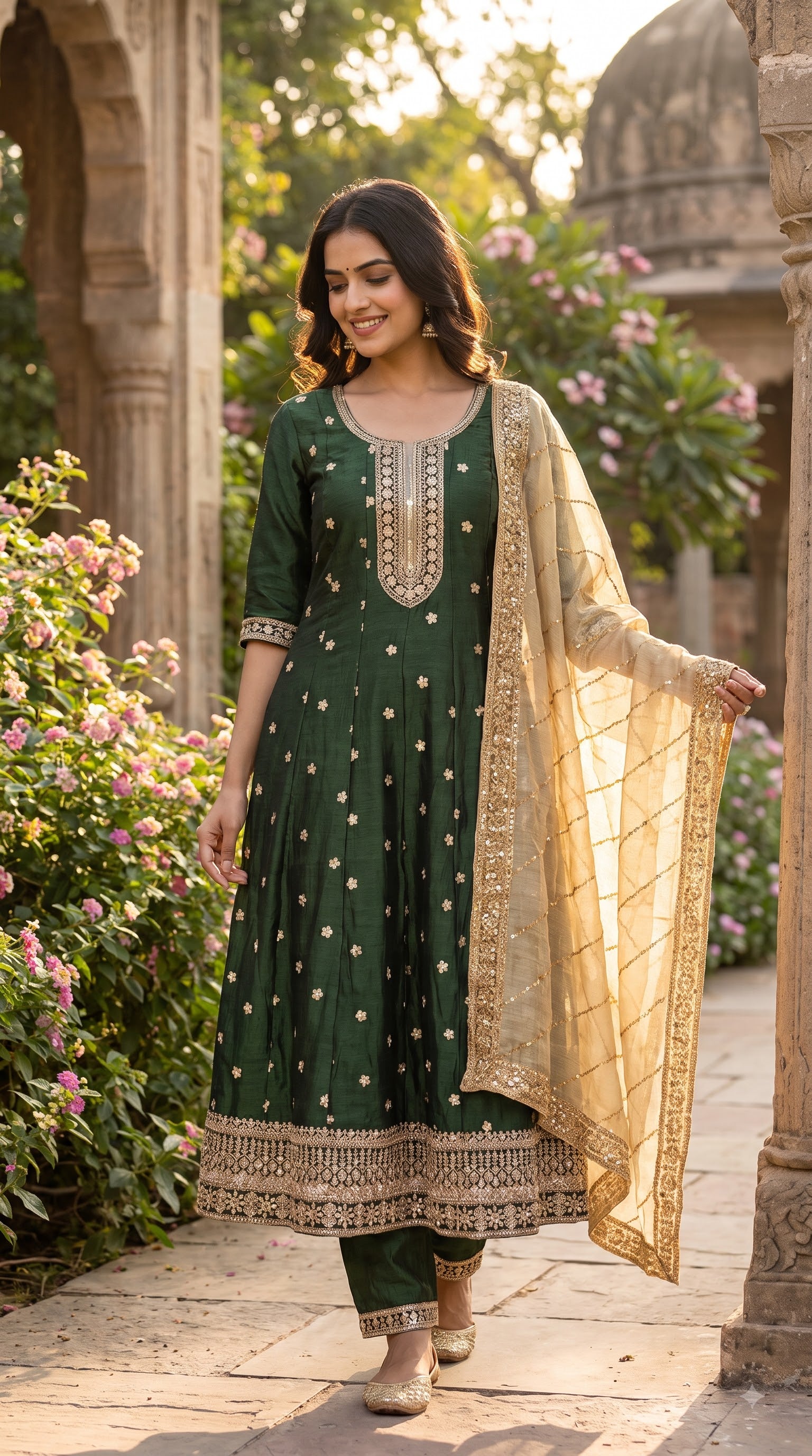 3 Pcs Bottom Dupatta Set