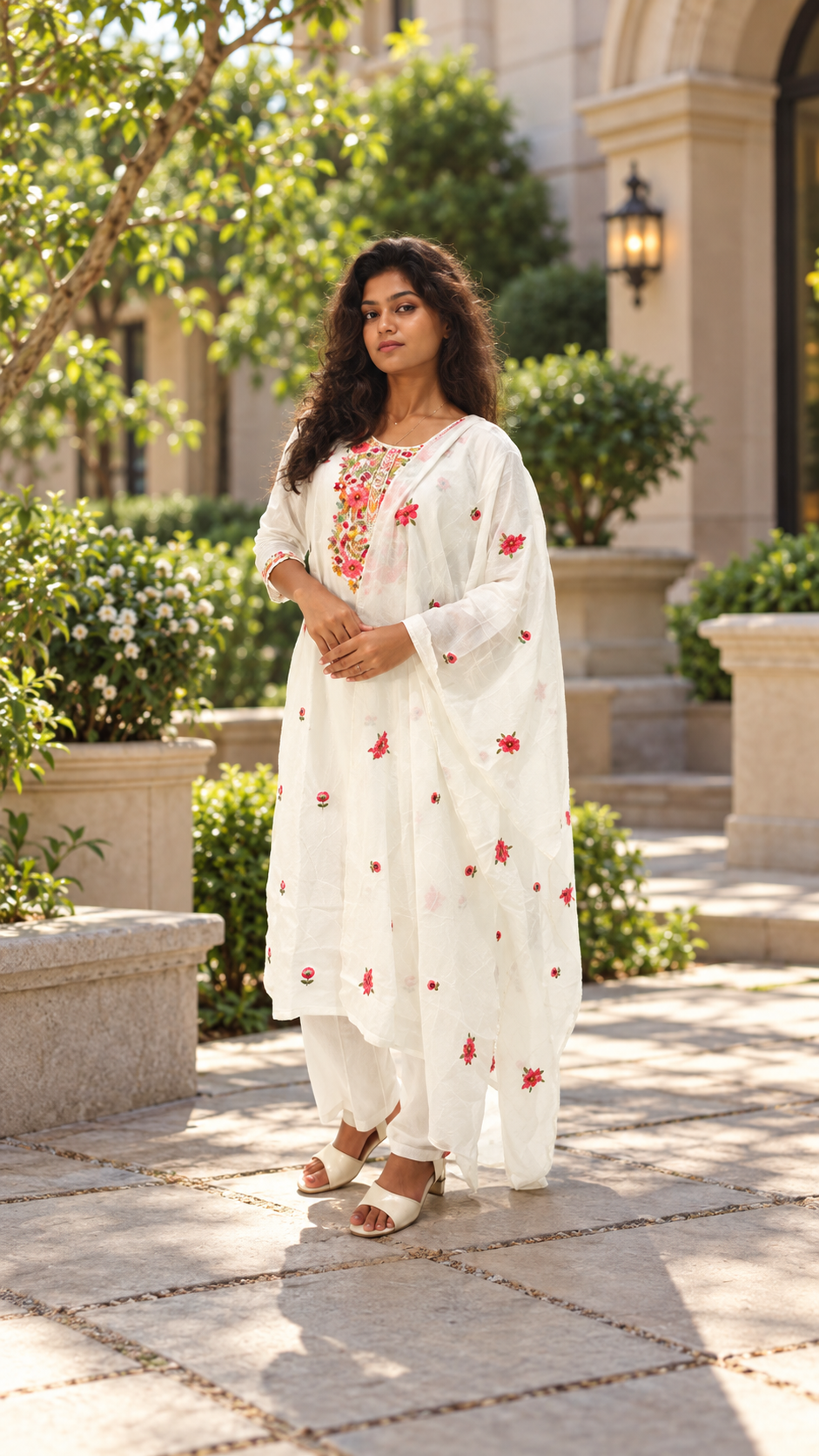 3 Pcs Bottom Dupatta Set