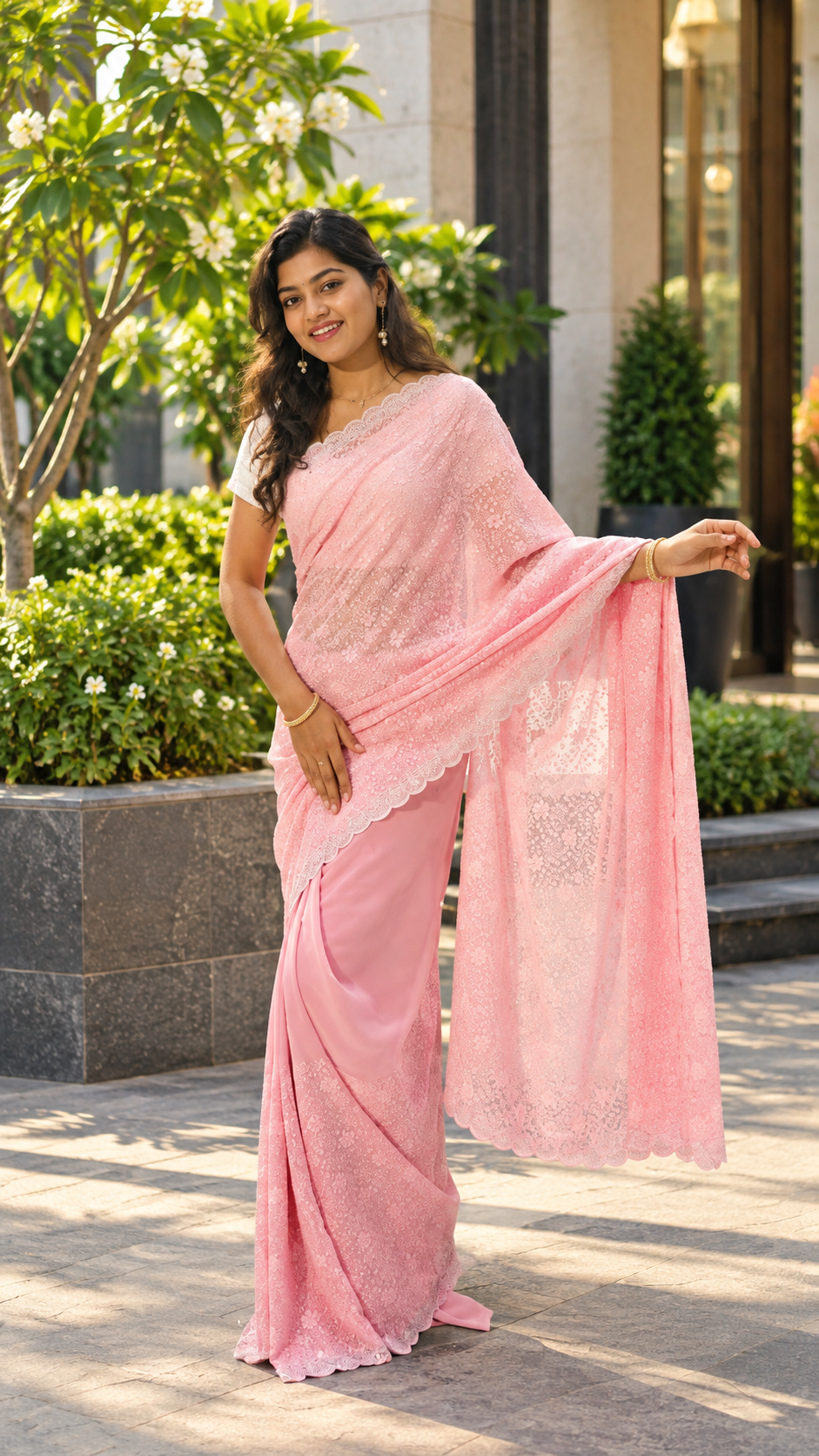 Bamber Georgette saree