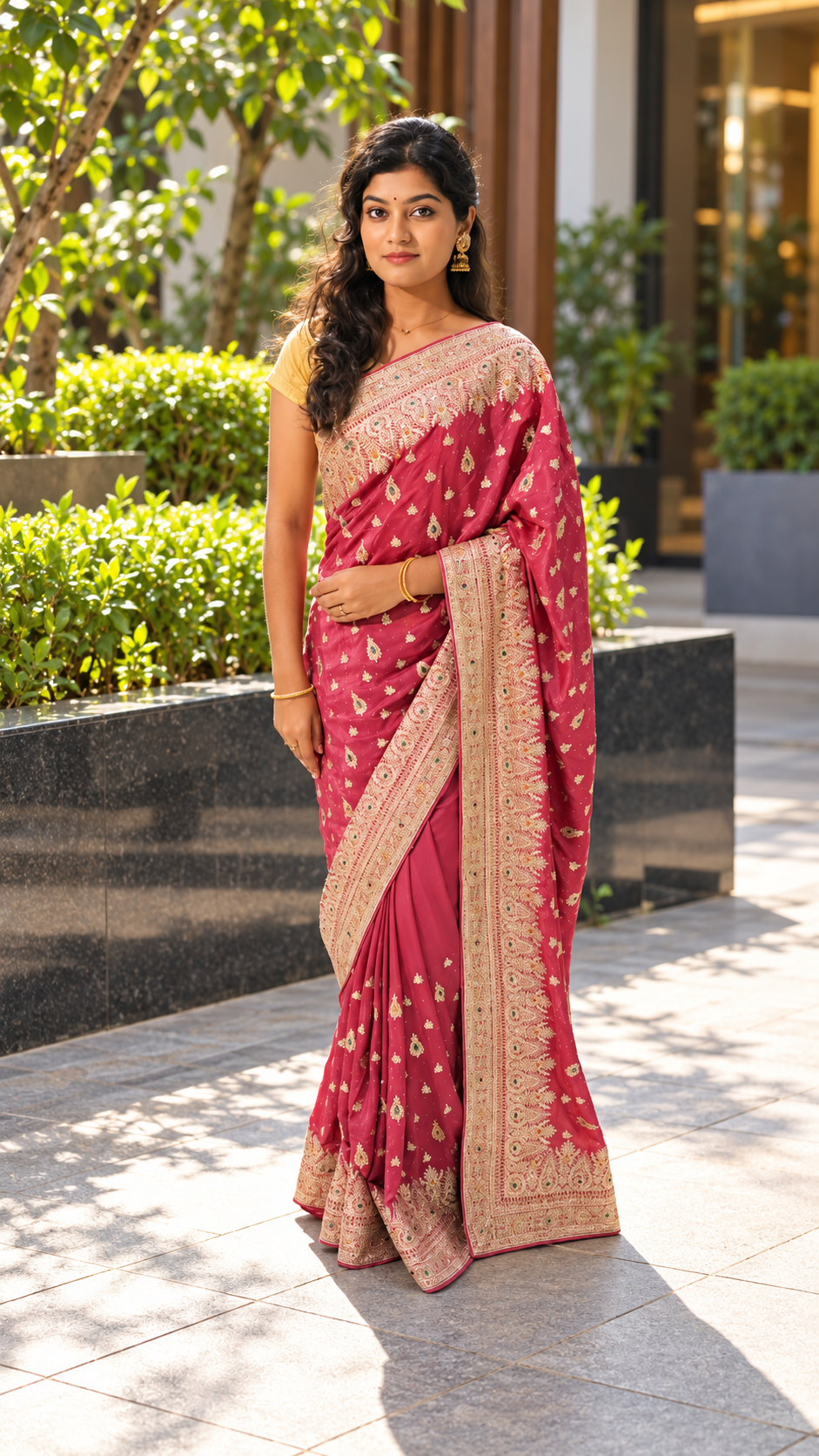 crepe georgette saree