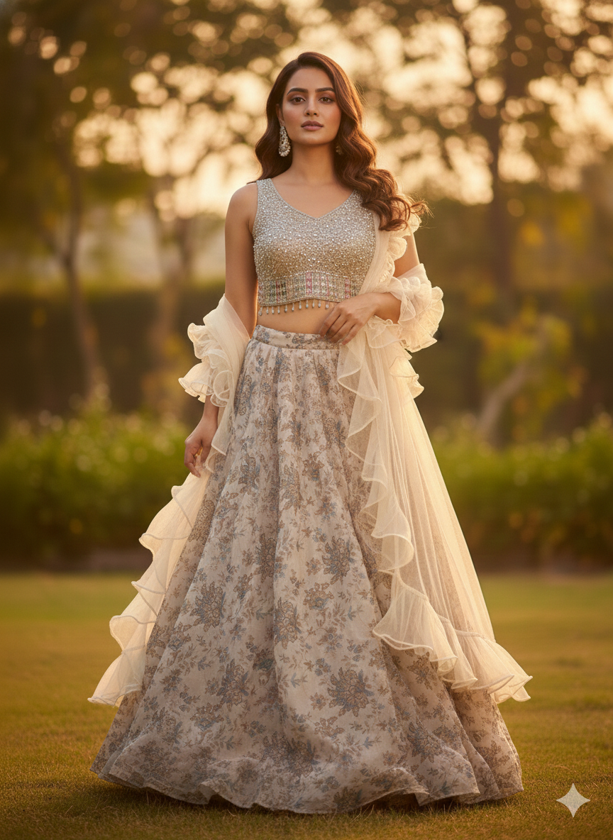 Floral Printed Crop Top