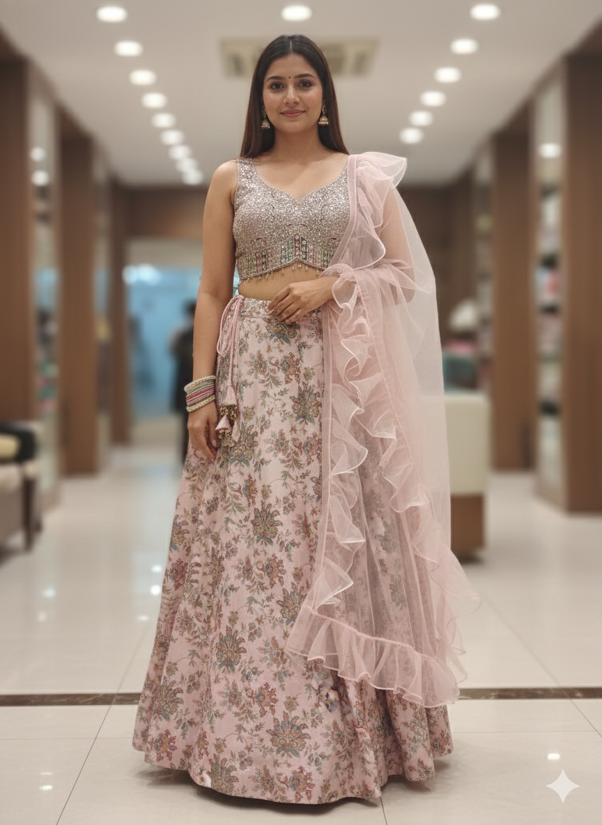 Floral Printed Crop Top