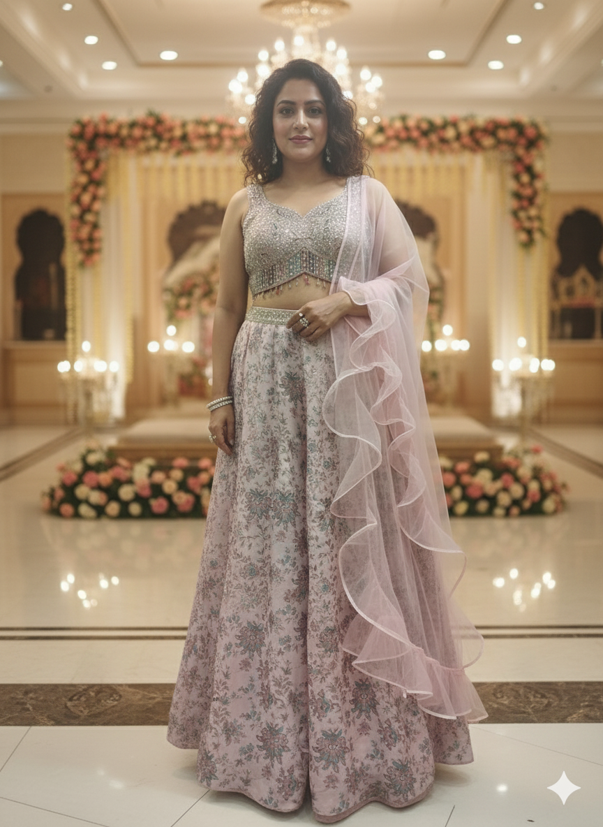 Floral Printed Crop Top