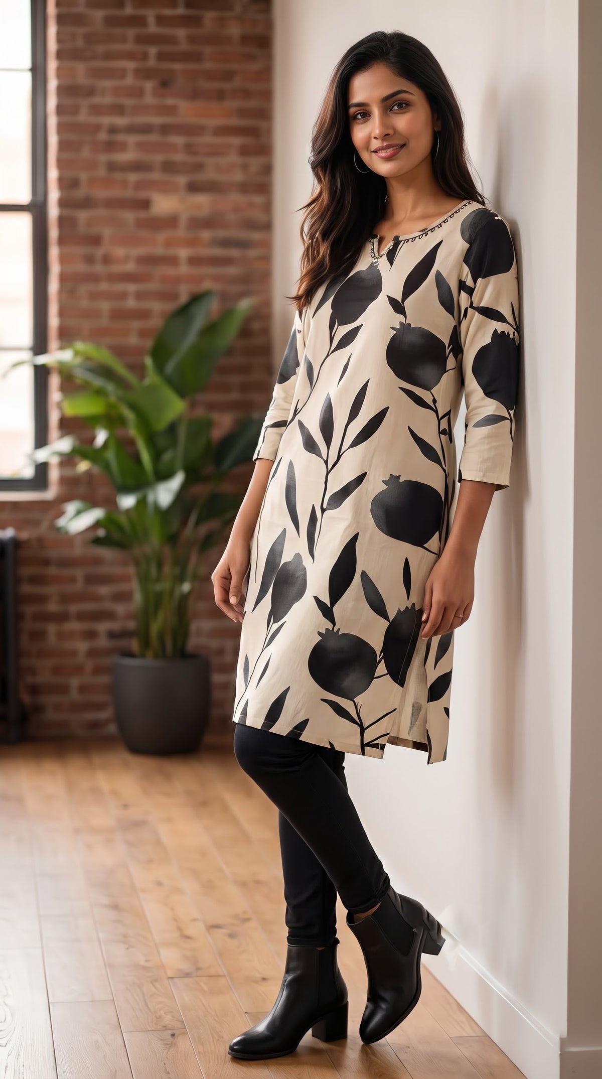 stylish straight-cut kurti