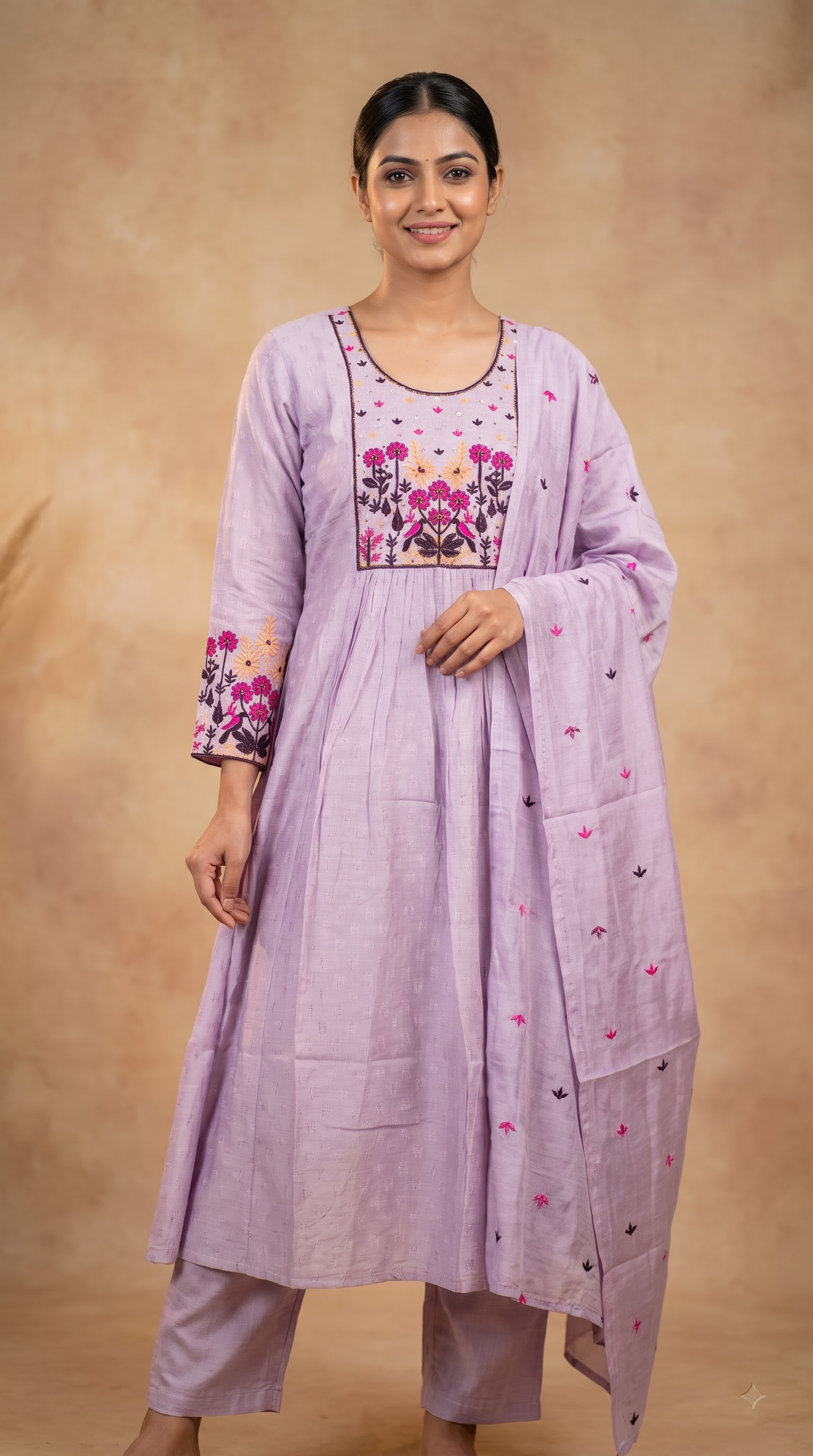 3 Pcs Bottom Dupatta Set