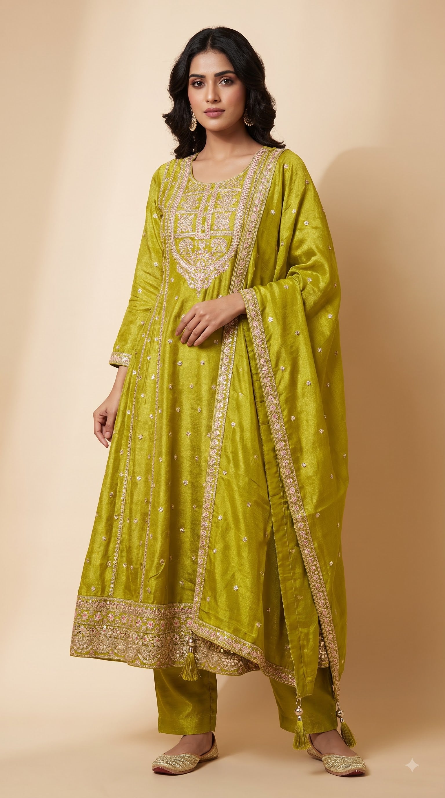 3 Pcs Bottom Dupatta Set
