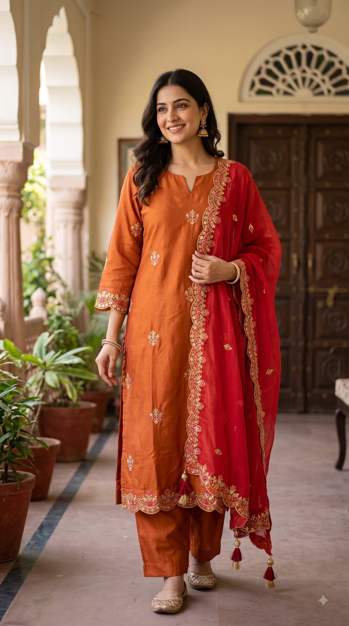 Monika Silk 3-piece suit set