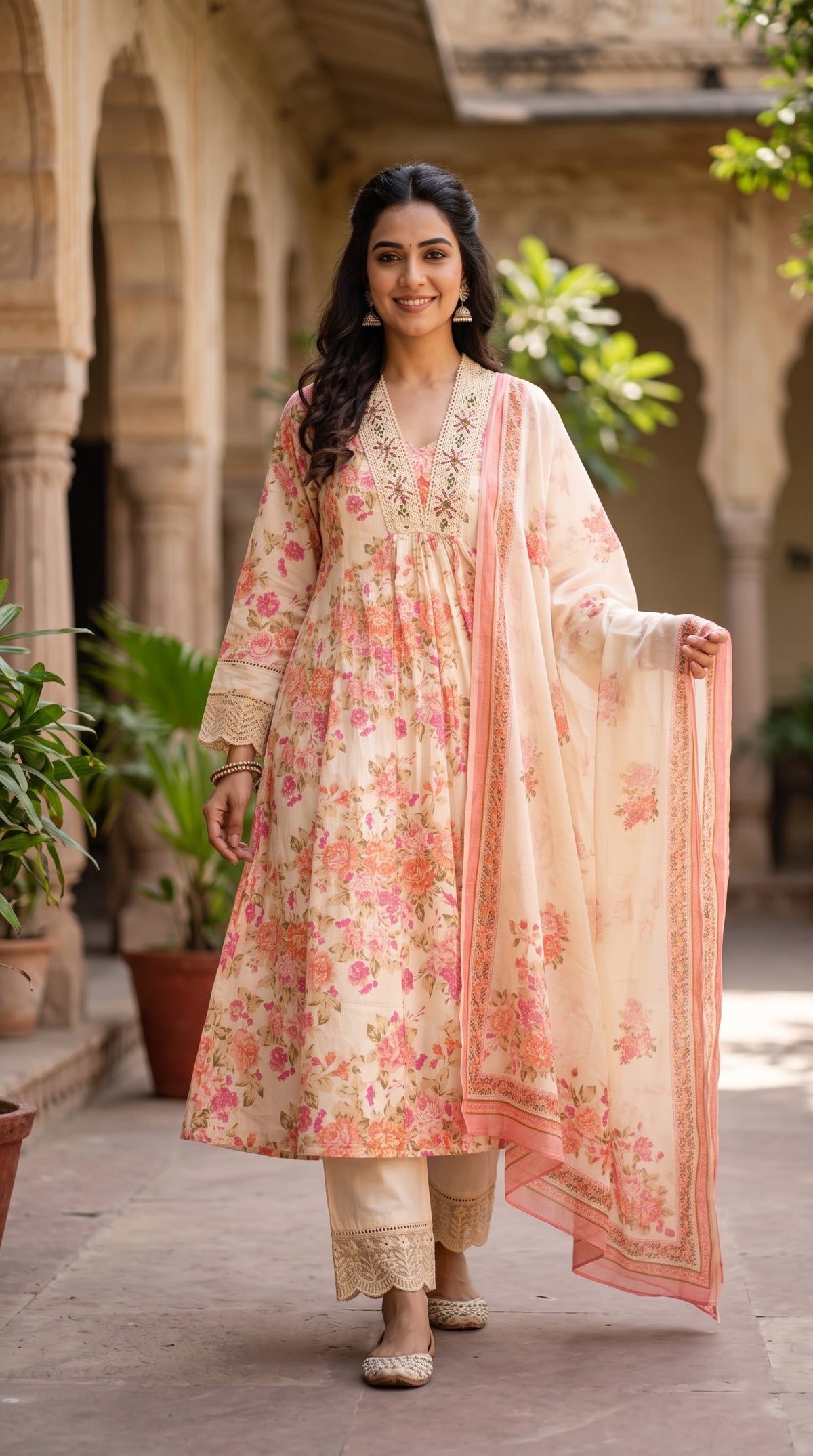 3 Pcs Bottom Dupatta Set