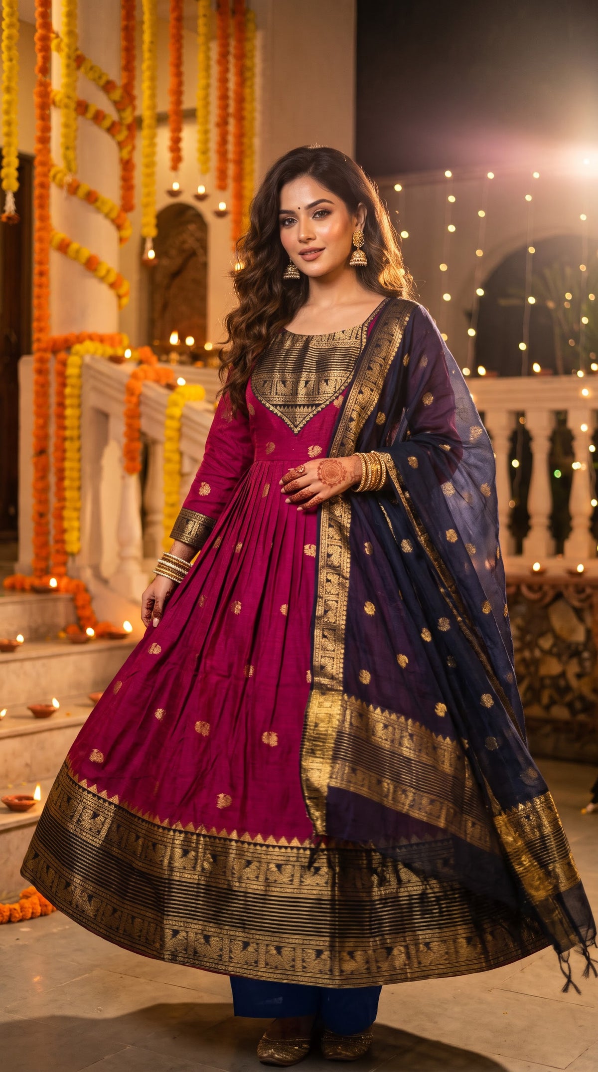 Micro Chanderi 3-Piece Set