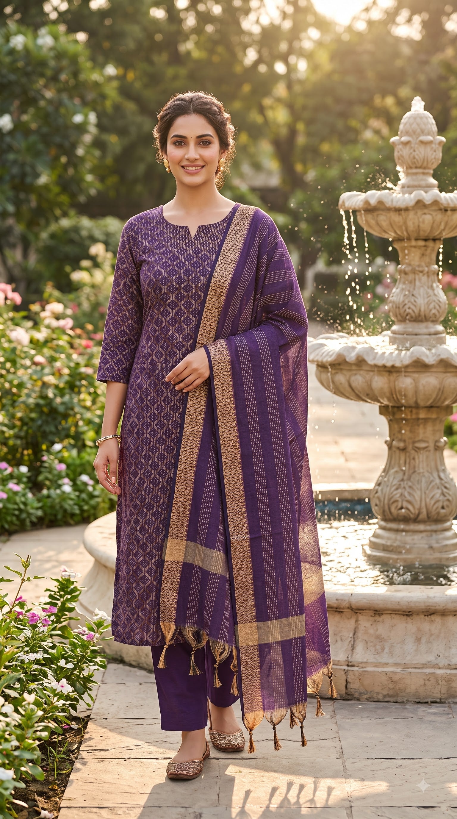 3 Pcs Bottom Dupatta Set
