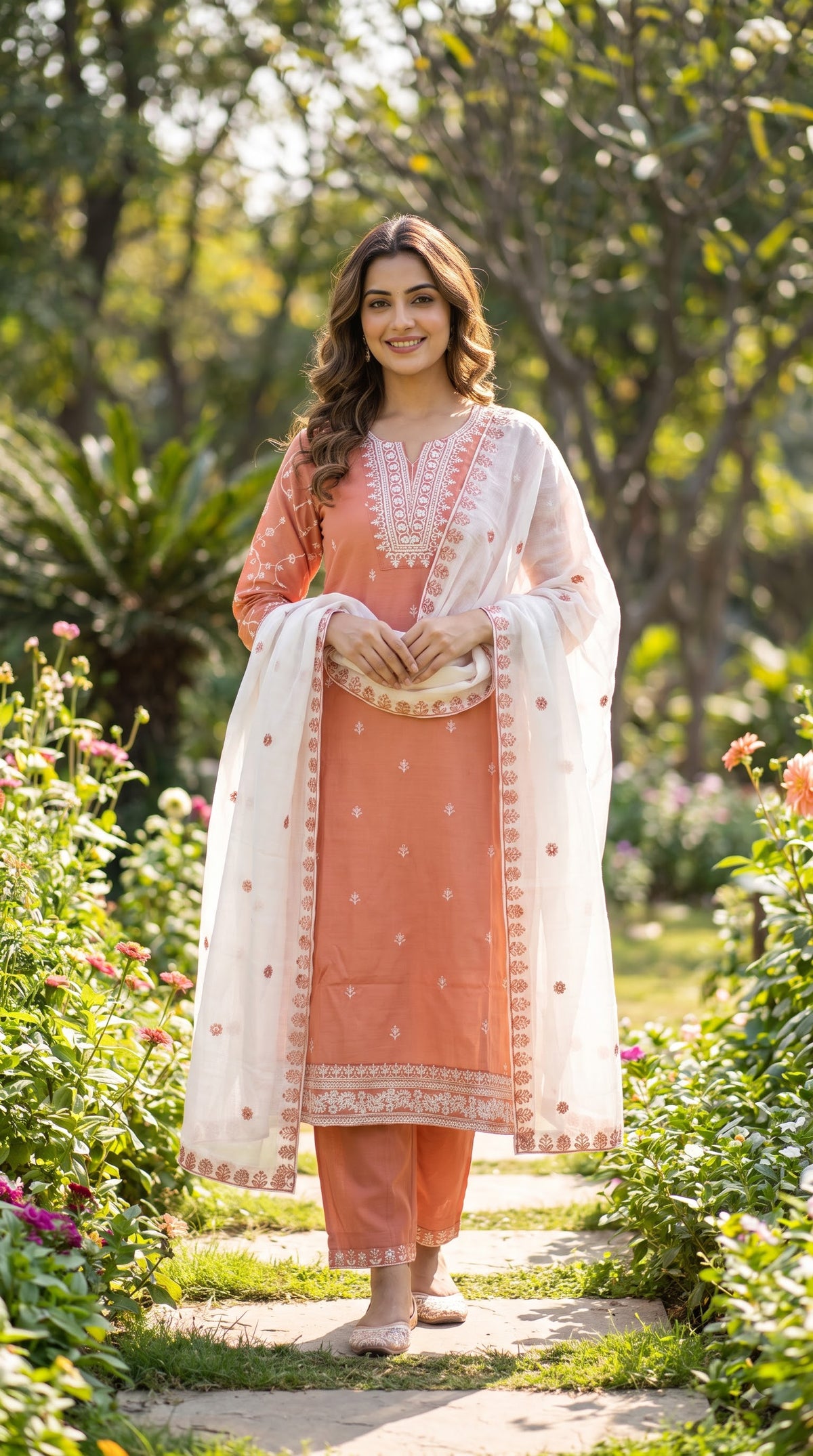 3 Pcs Bottom Dupatta Set