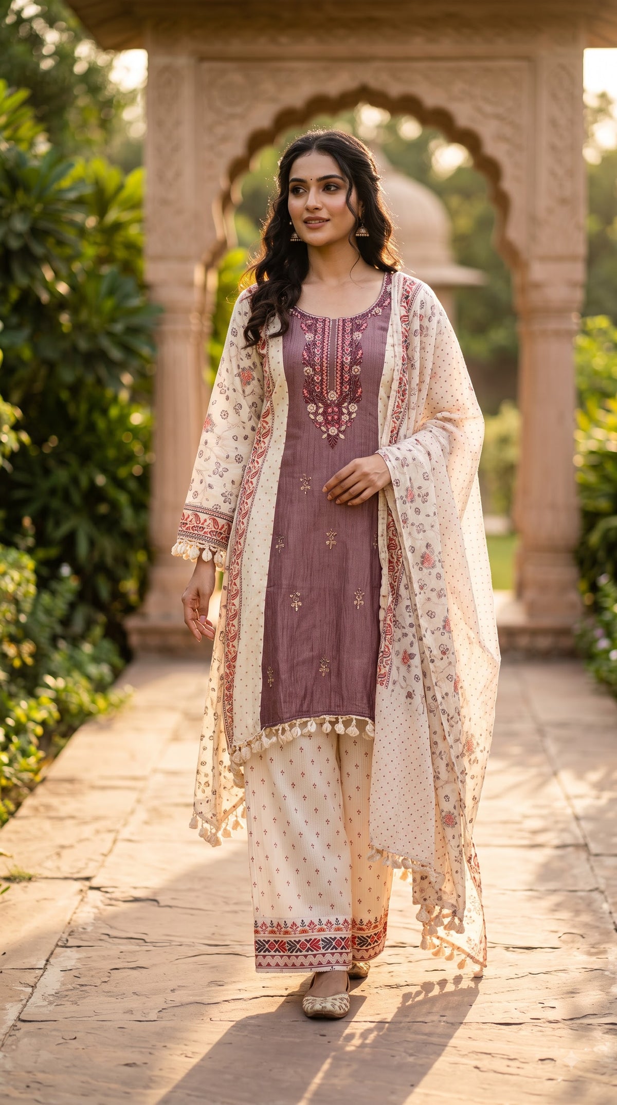 straight-cut salwar suit