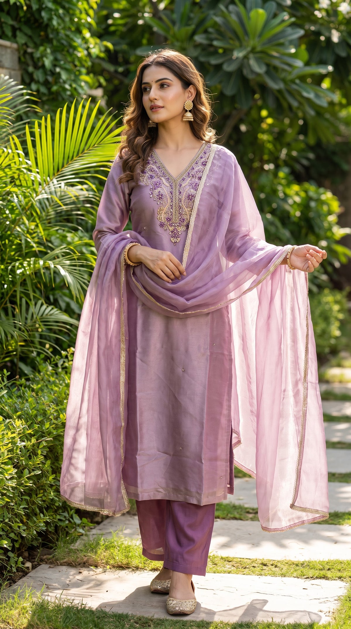 3 Pcs Bottom Dupatta Set