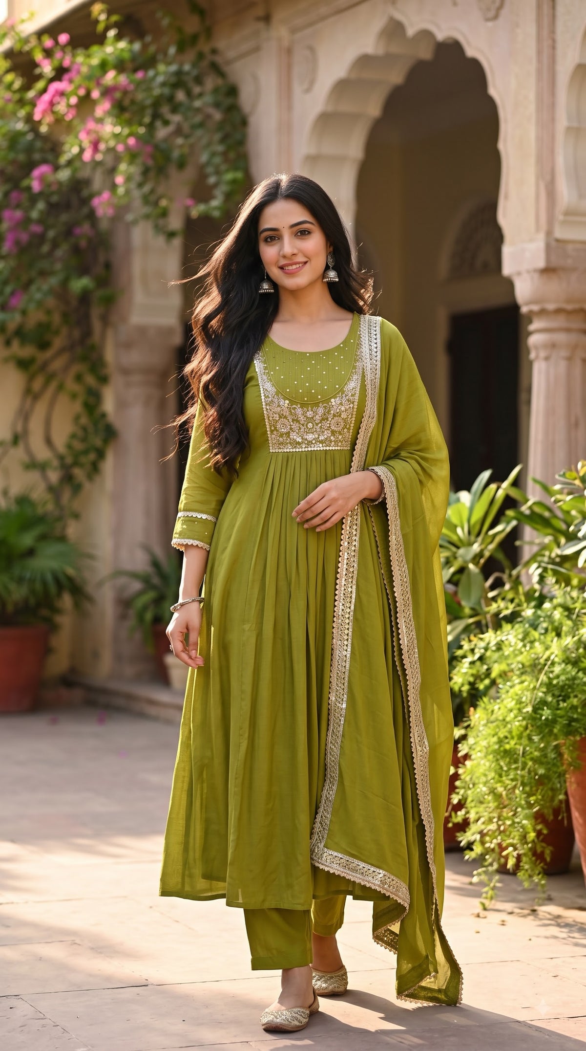 Simla Silk 3-piece suit set
