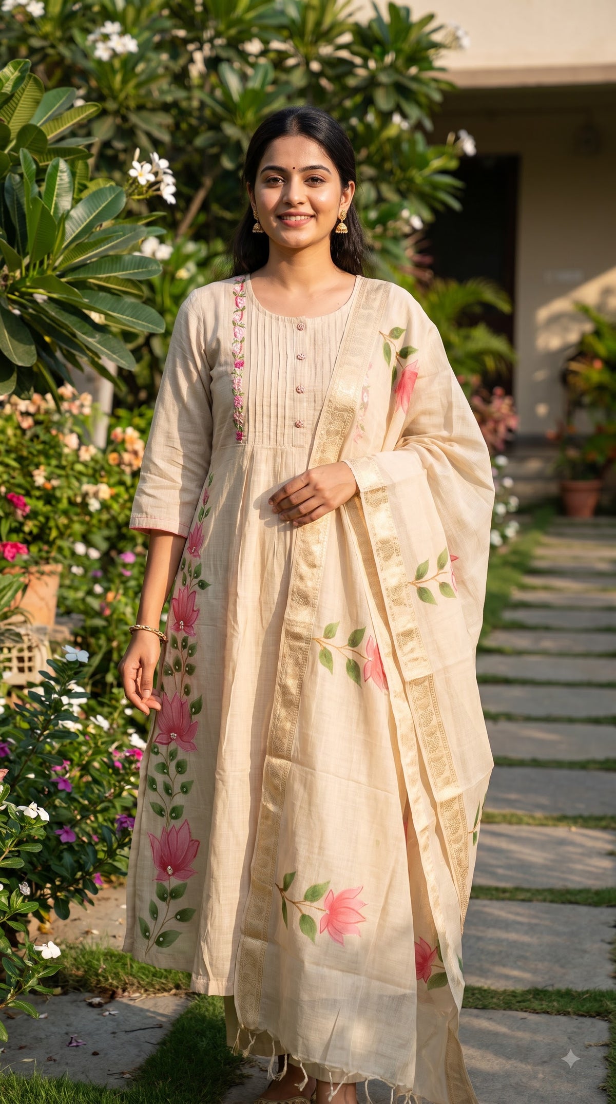 3 Pcs Bottom Dupatta Set
