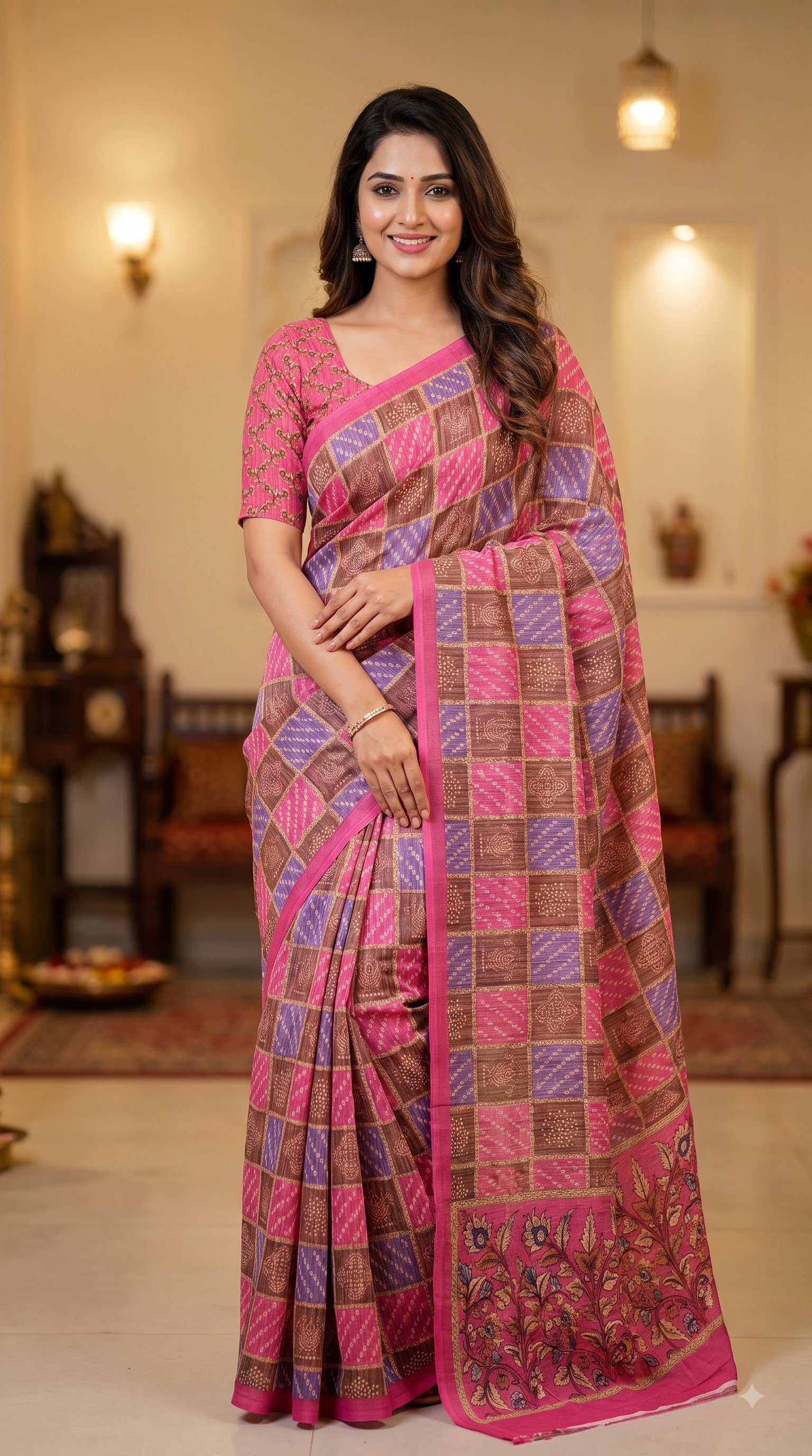 Puma Georgette Saree