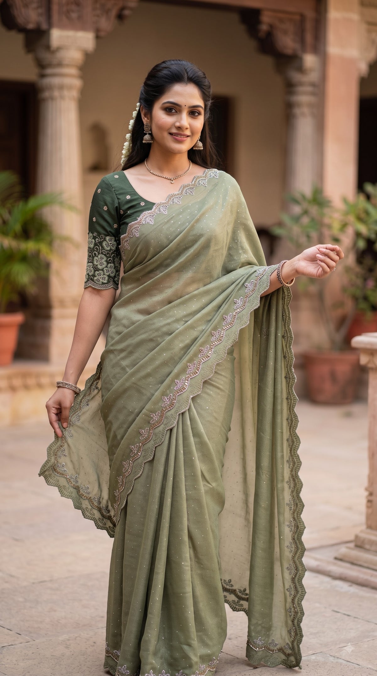 Silk Work Designer Saree