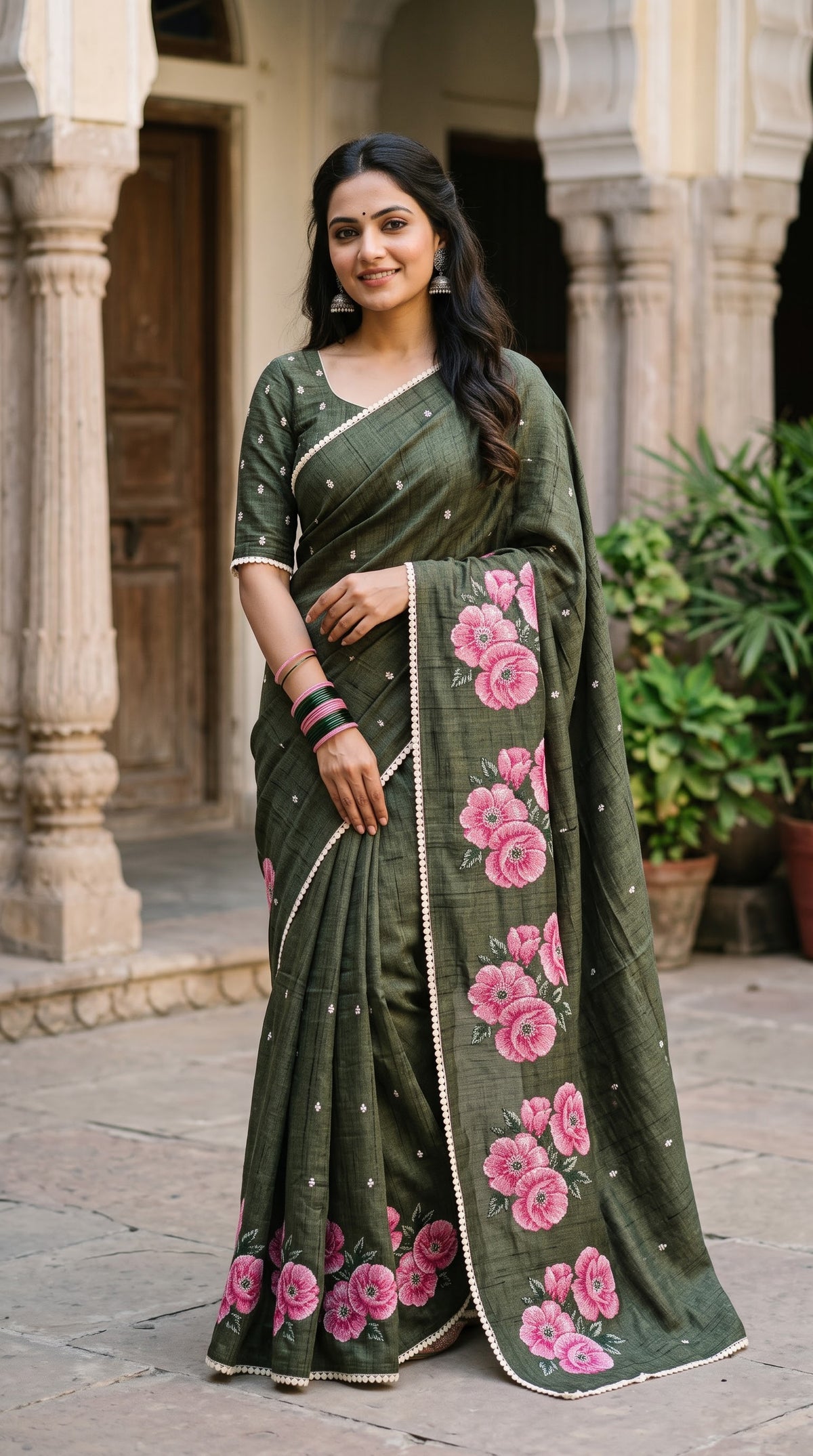 pure handloom tussar saree