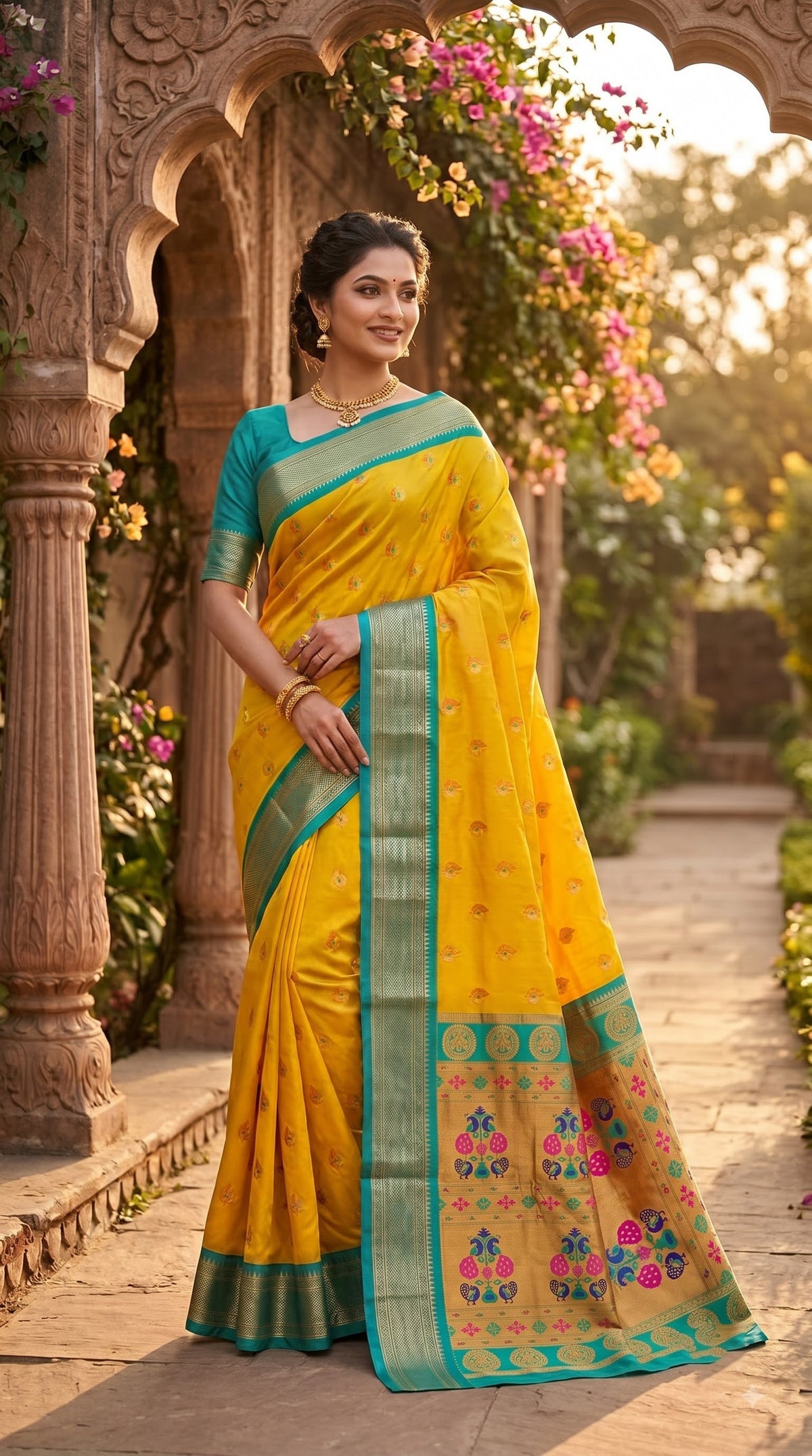 Gadwal Jari Saree