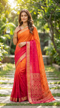 semi-crepe saree
