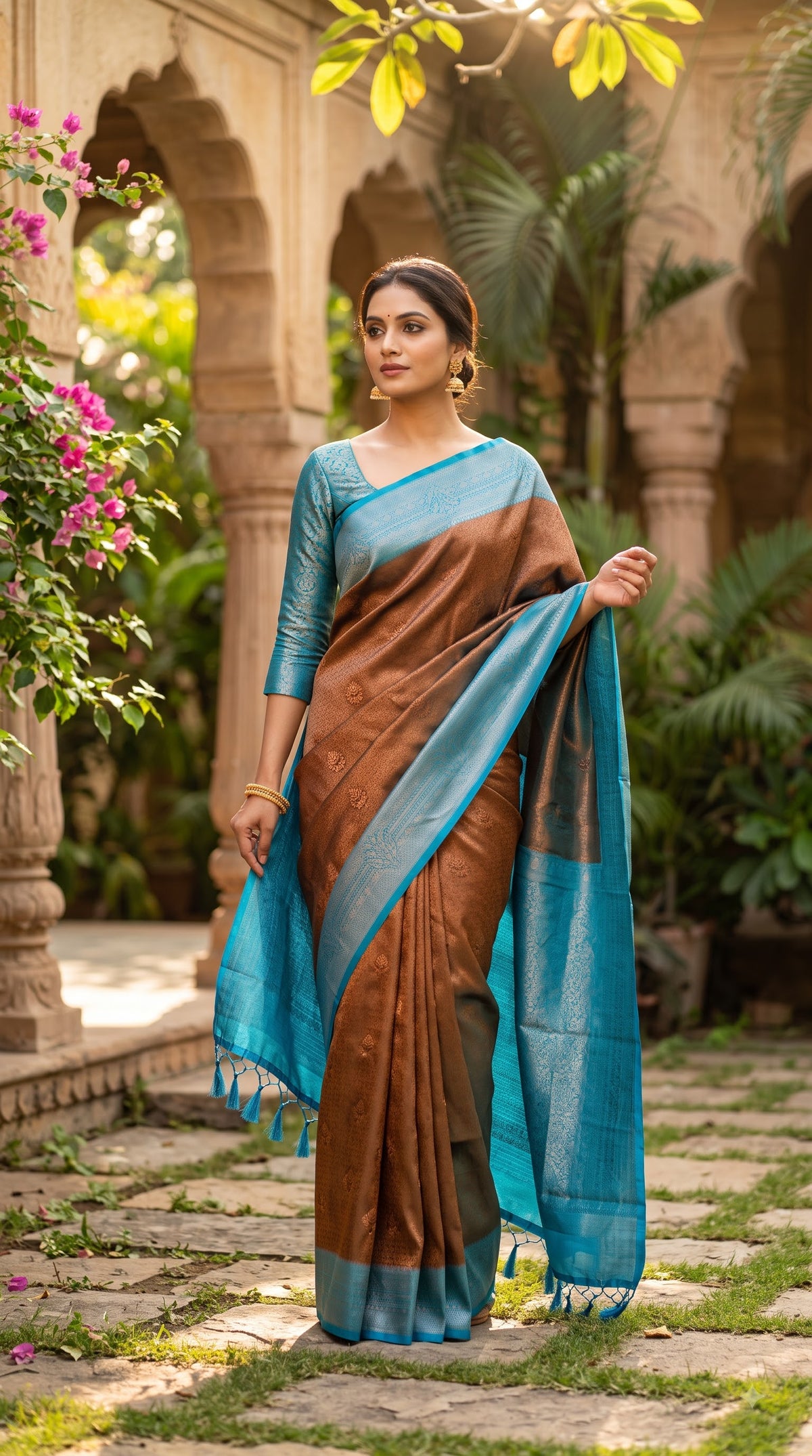 Copper Silk Pattu Saree