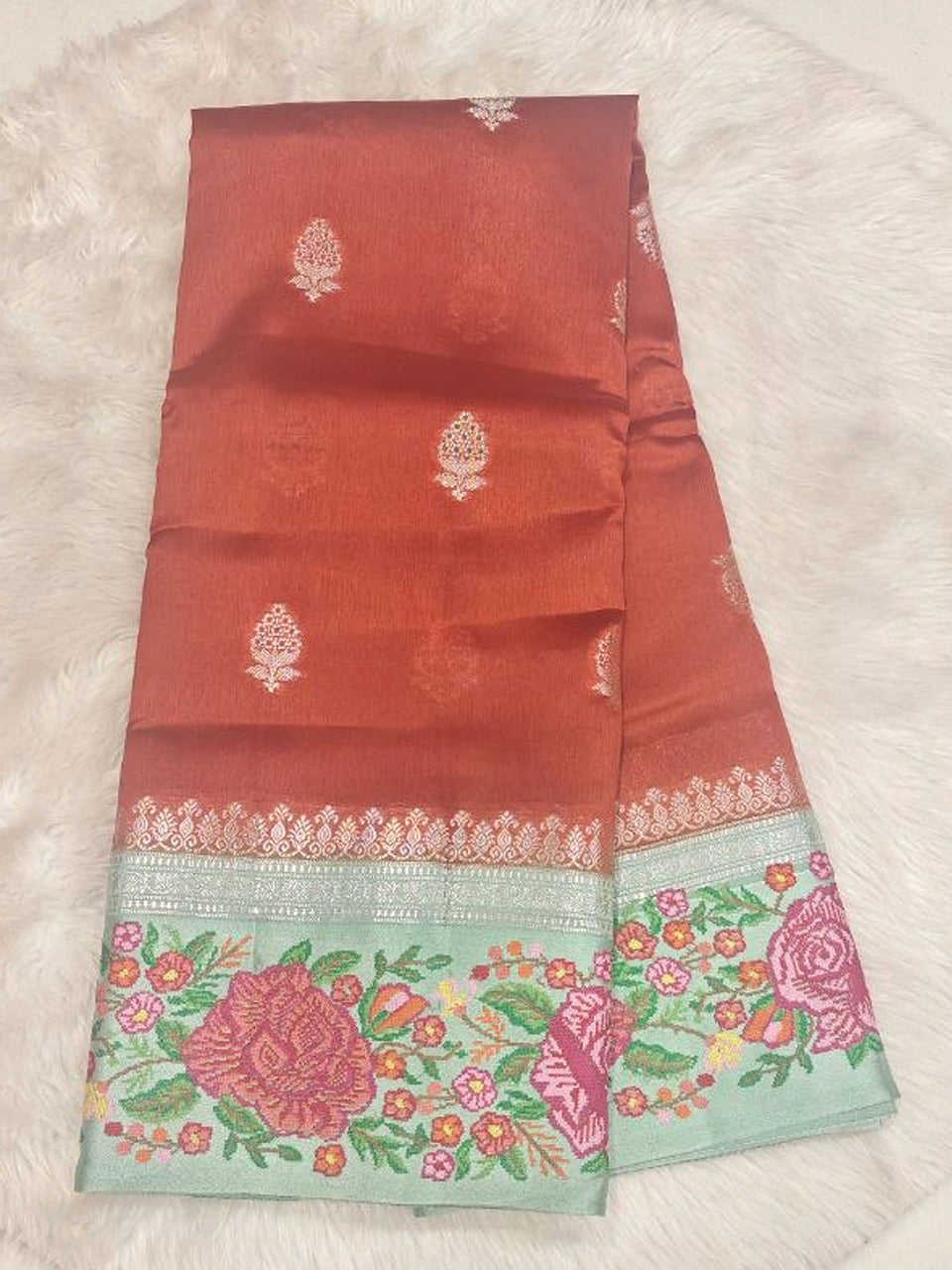 Mango Silk Saree