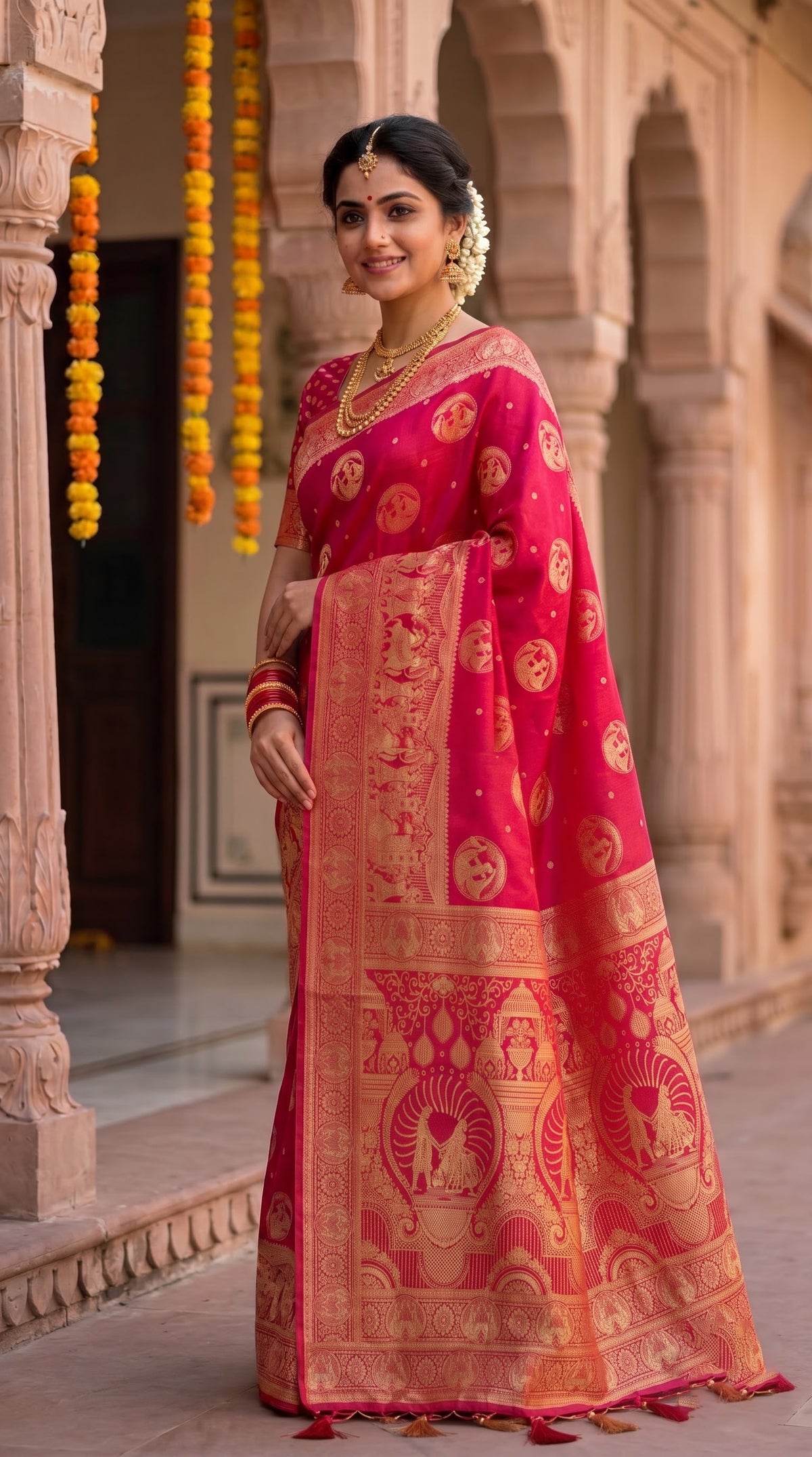 Banarasi Satin Tissue Saree