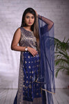 Banaras Pattu Partywear Palazzo Set