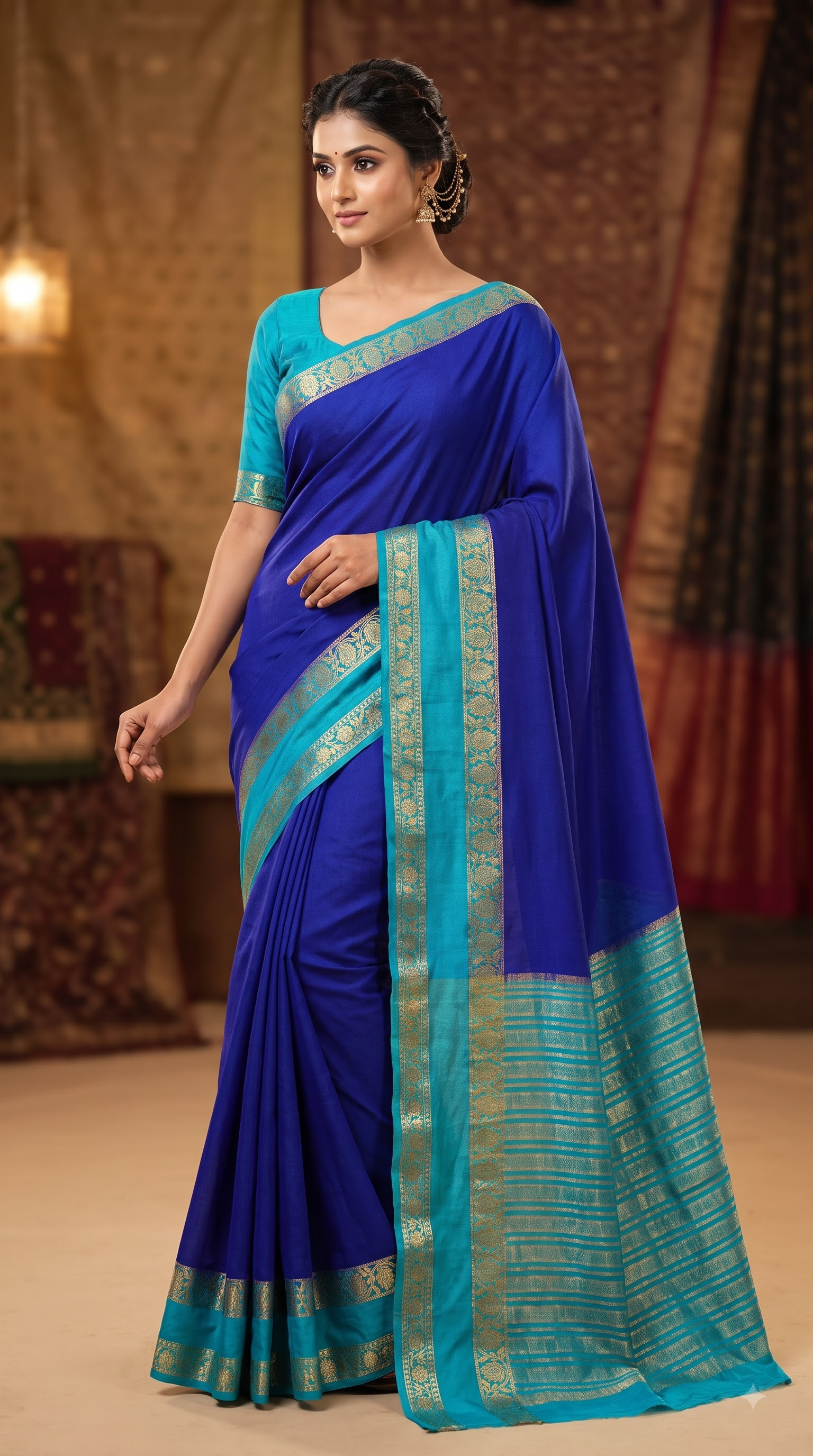 crepe saree
