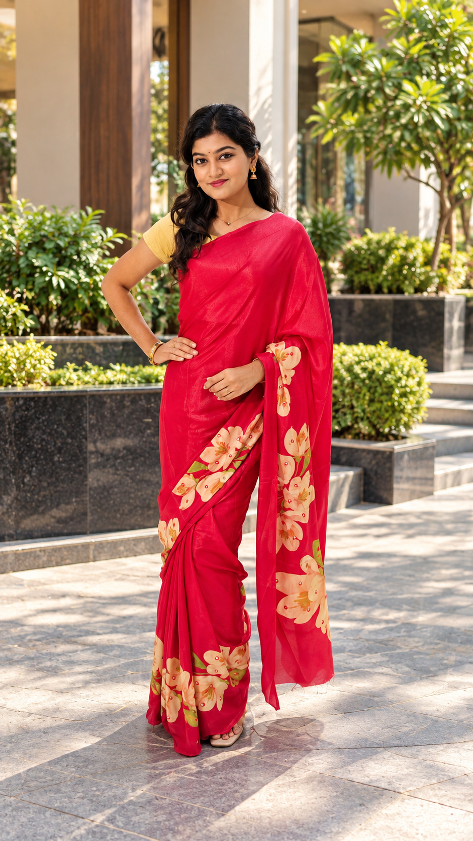 semi muslin saree