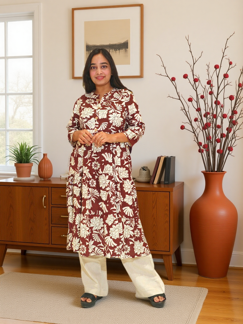 Rayon Cotton Kurti