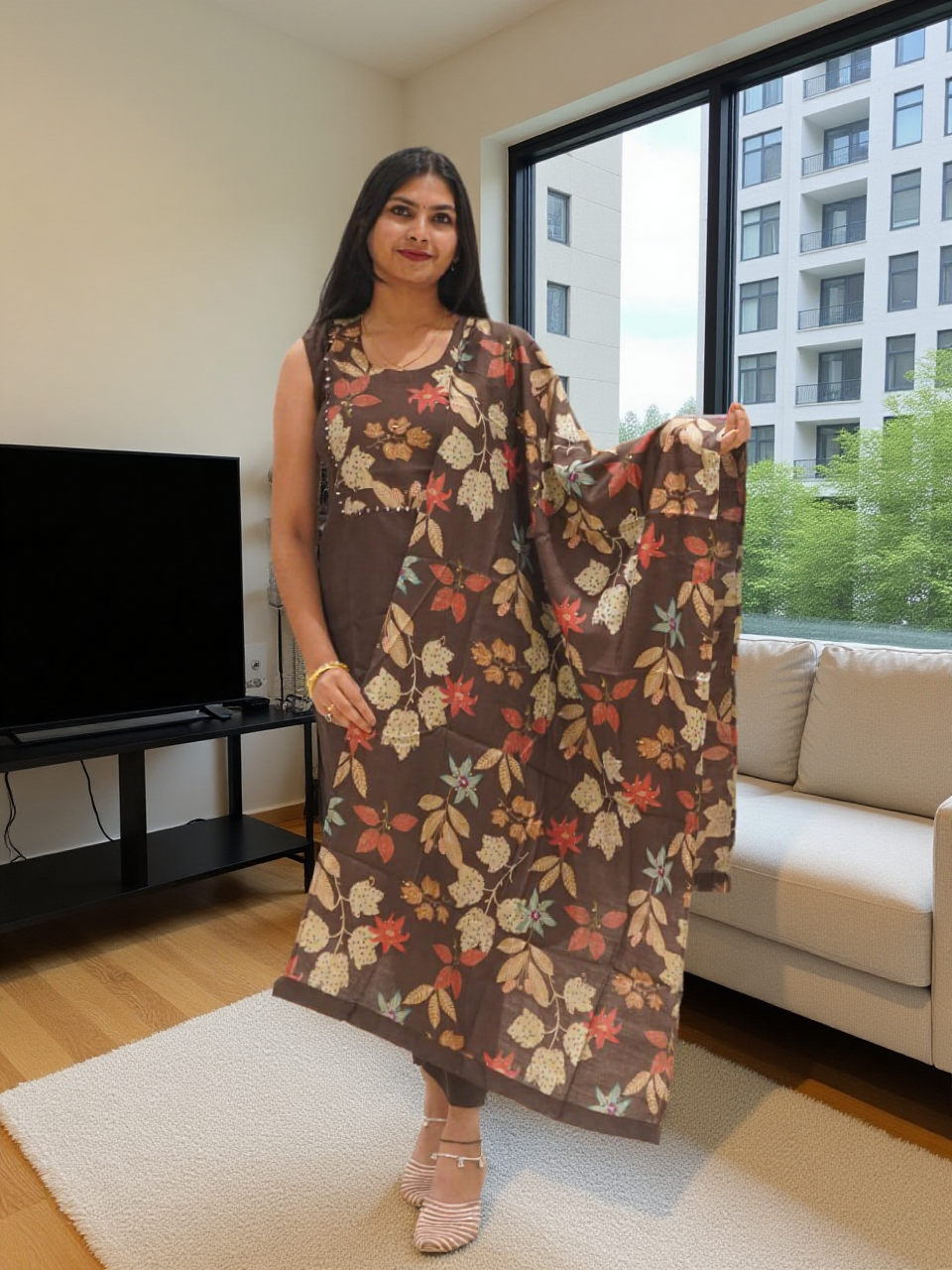 3 Pcs Bottom Dupatta Set