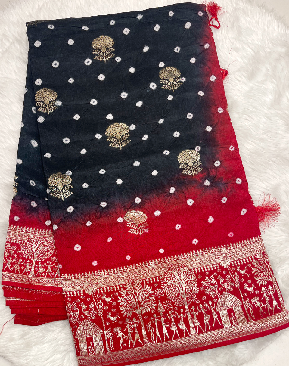 Banaras Bandhani Saree
