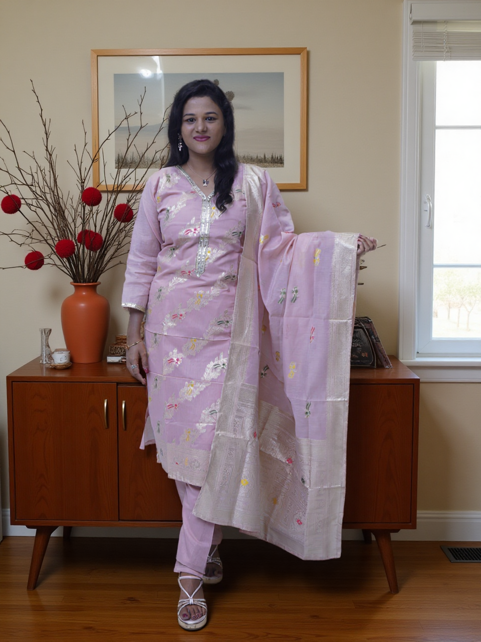 3 Pcs Bottom Dupatta Set