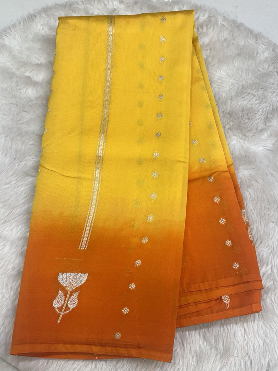 Semi Mango Pattu Saree