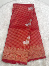 Banarasi Khadi Checks Saree