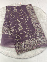 Chiffon Jewellery Work Saree