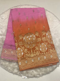 Chinon Crape Sarees