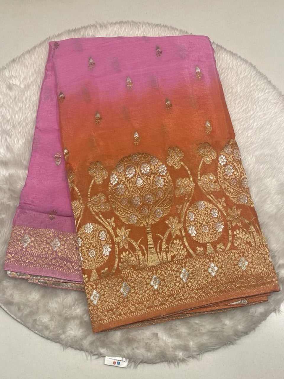 Chinon Crape Sarees