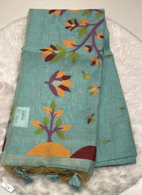 Chanderi Slub Silk Saree