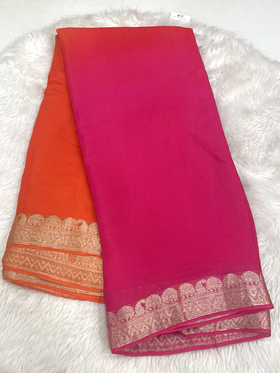 Pure Chinon Silk Saree