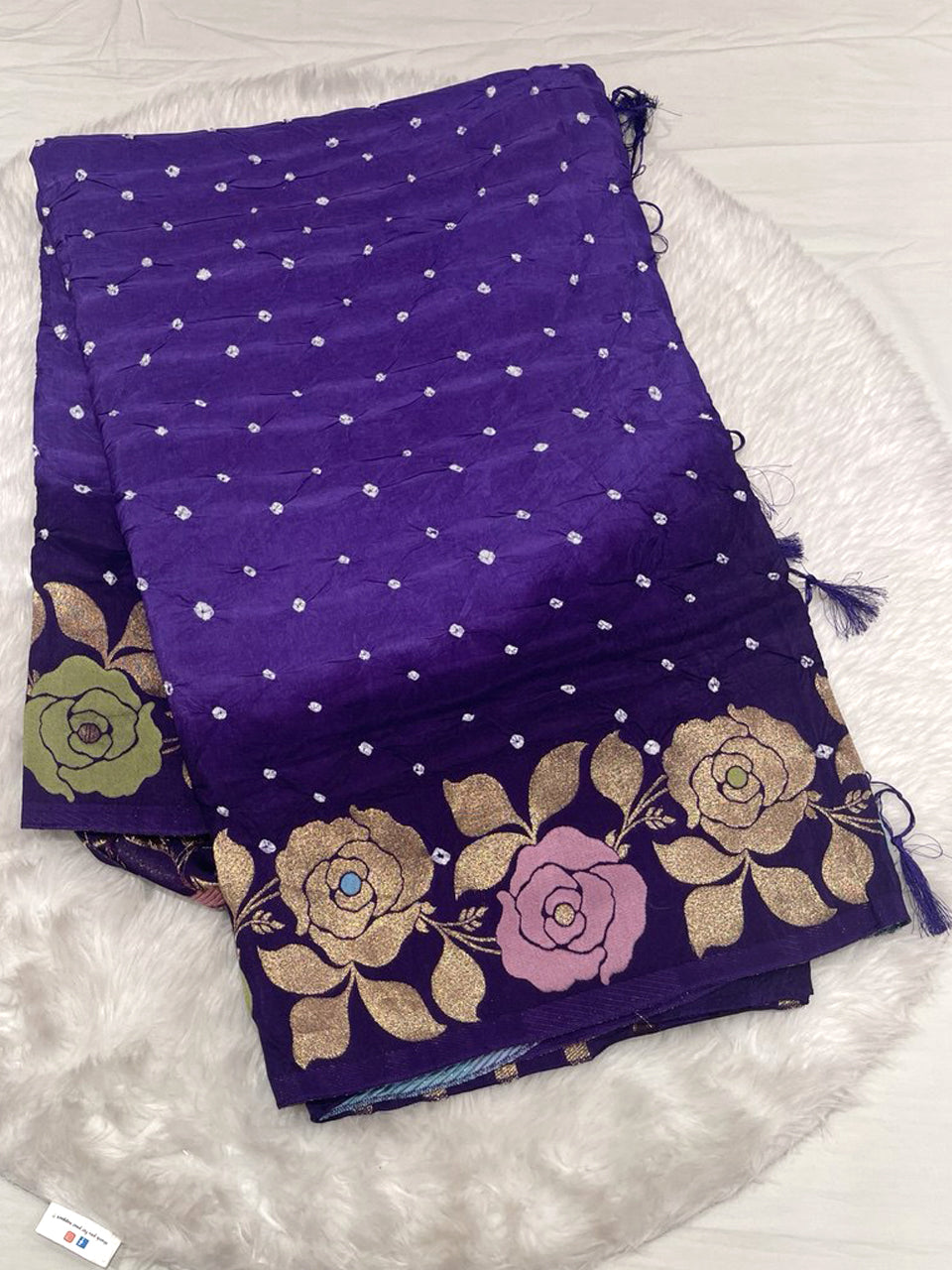 Crushed Bandini Saree