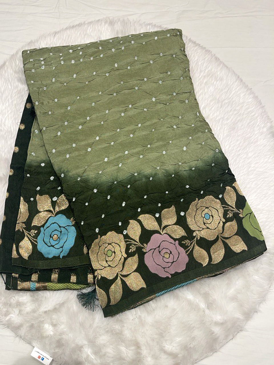 Crushed Bandini Saree