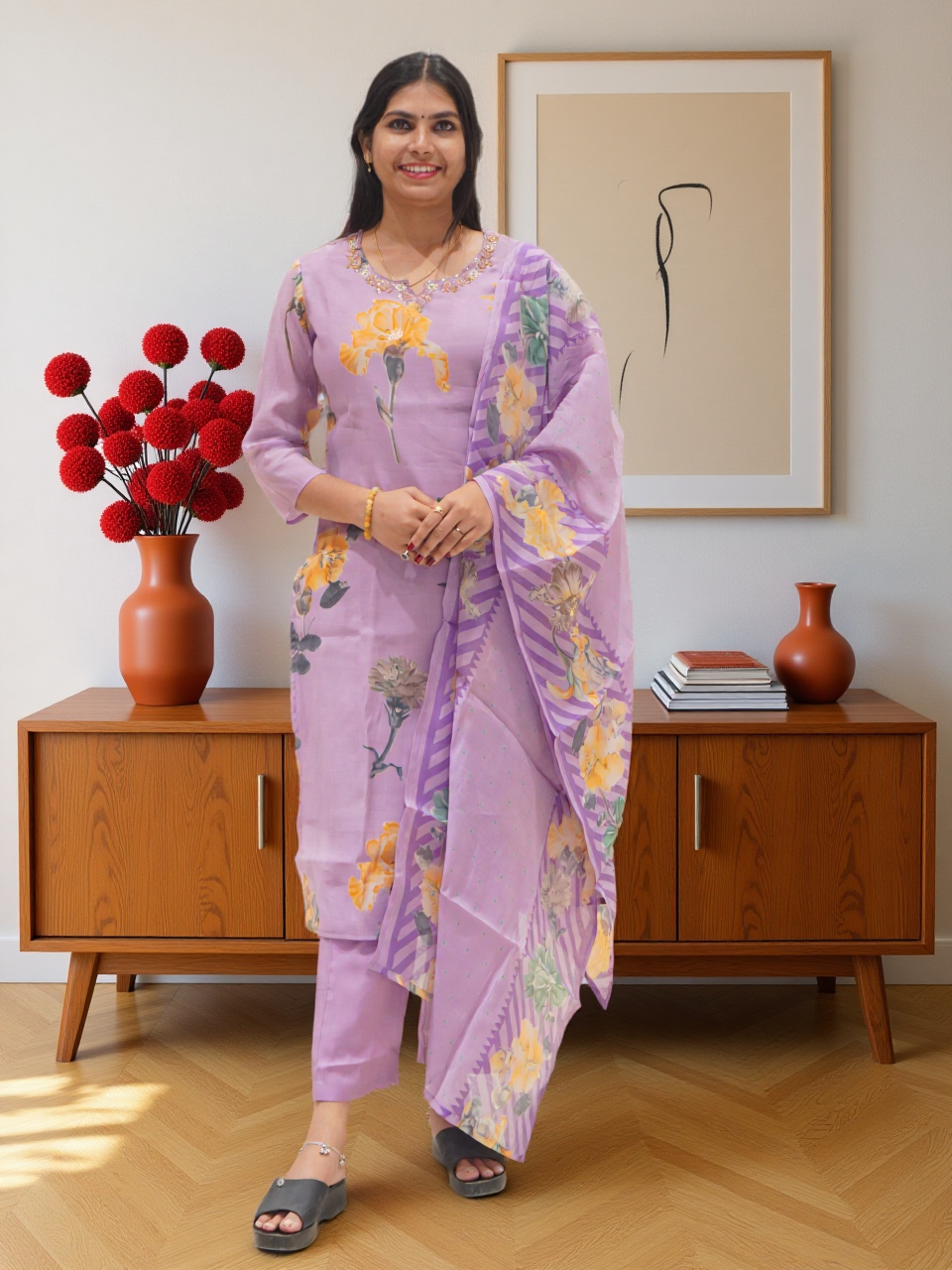 3 Pcs Bottom Dupatta Set