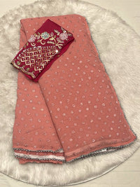 Dhoni Chiffon Saree