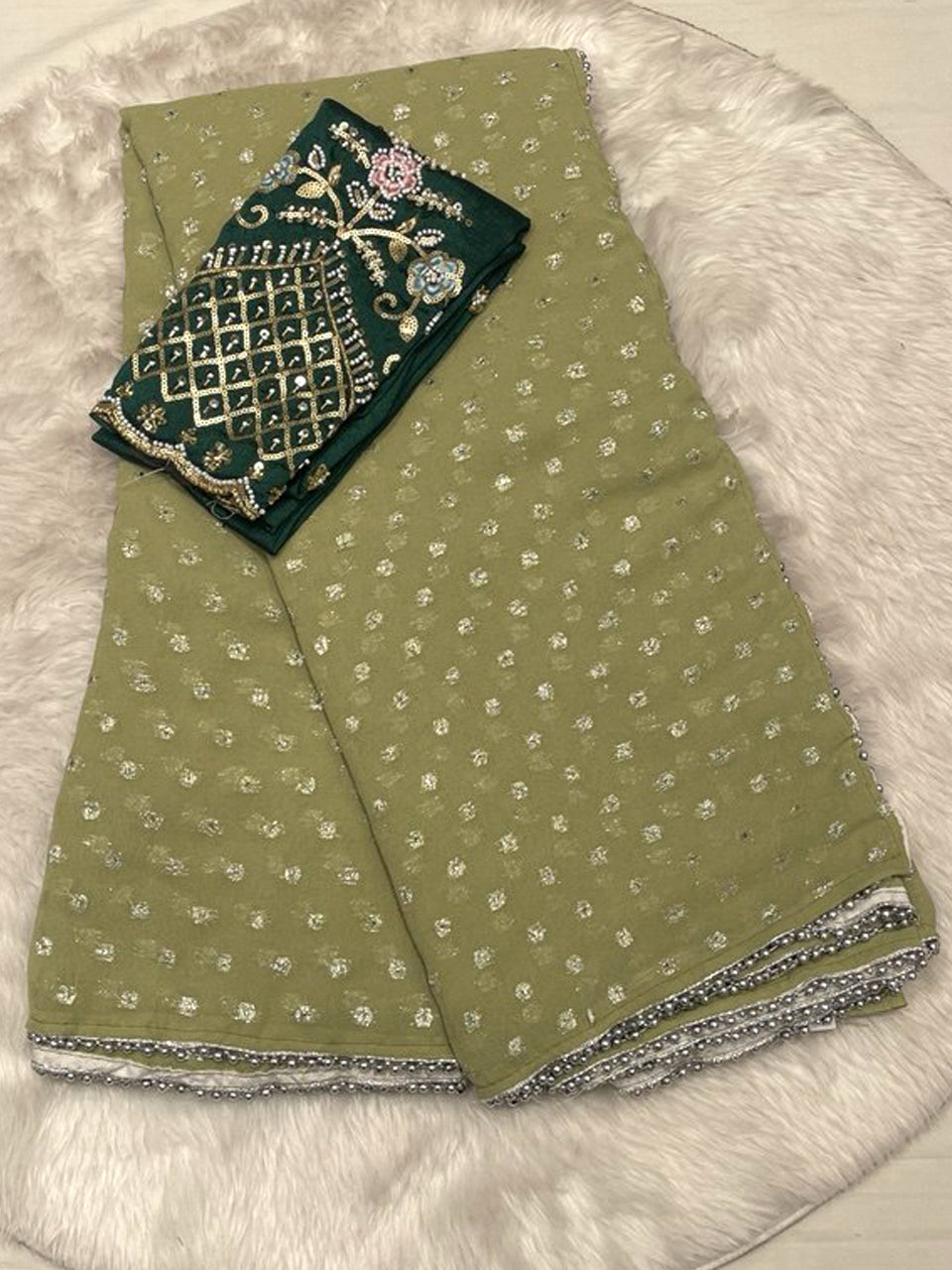 Dhoni Chiffon Saree