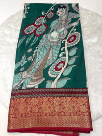 Kalamkari Dola Silk Saree