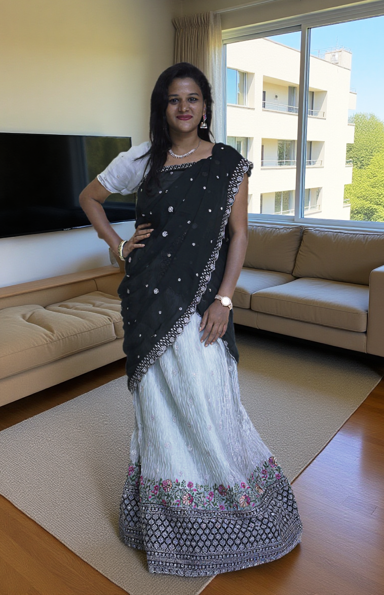 Georgette Half Saree